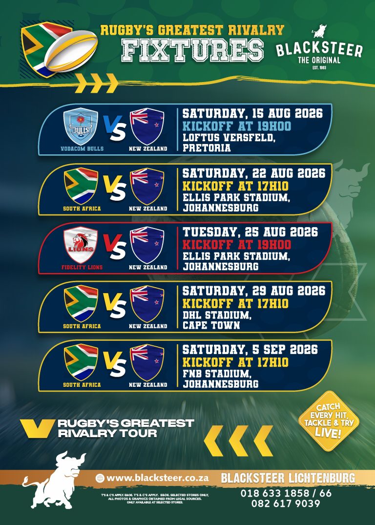 Blacksteer HQ - RSA Rugby RIVALRY TOUR Fixtures SM
